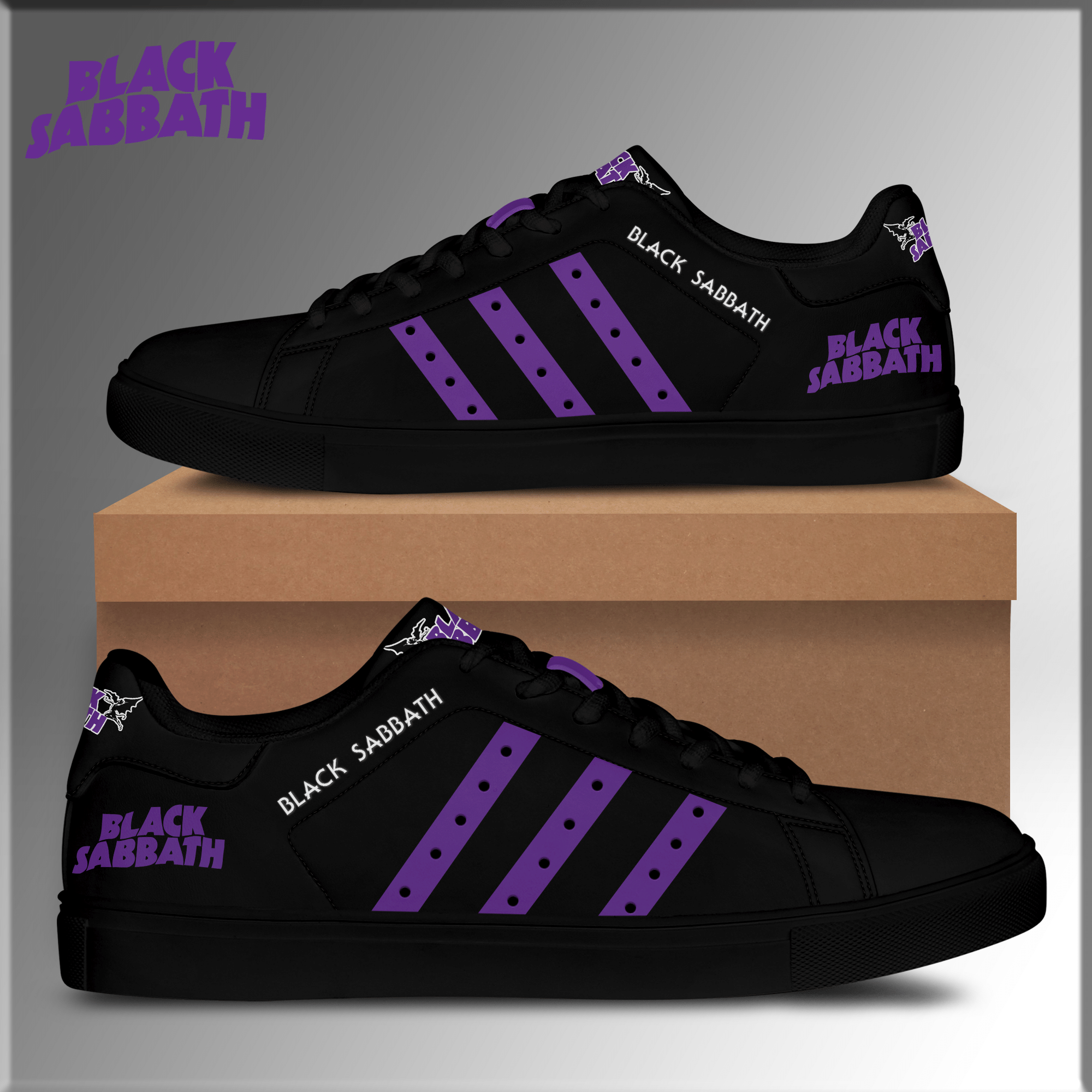 Black Sabbath Low Top Shoes V2