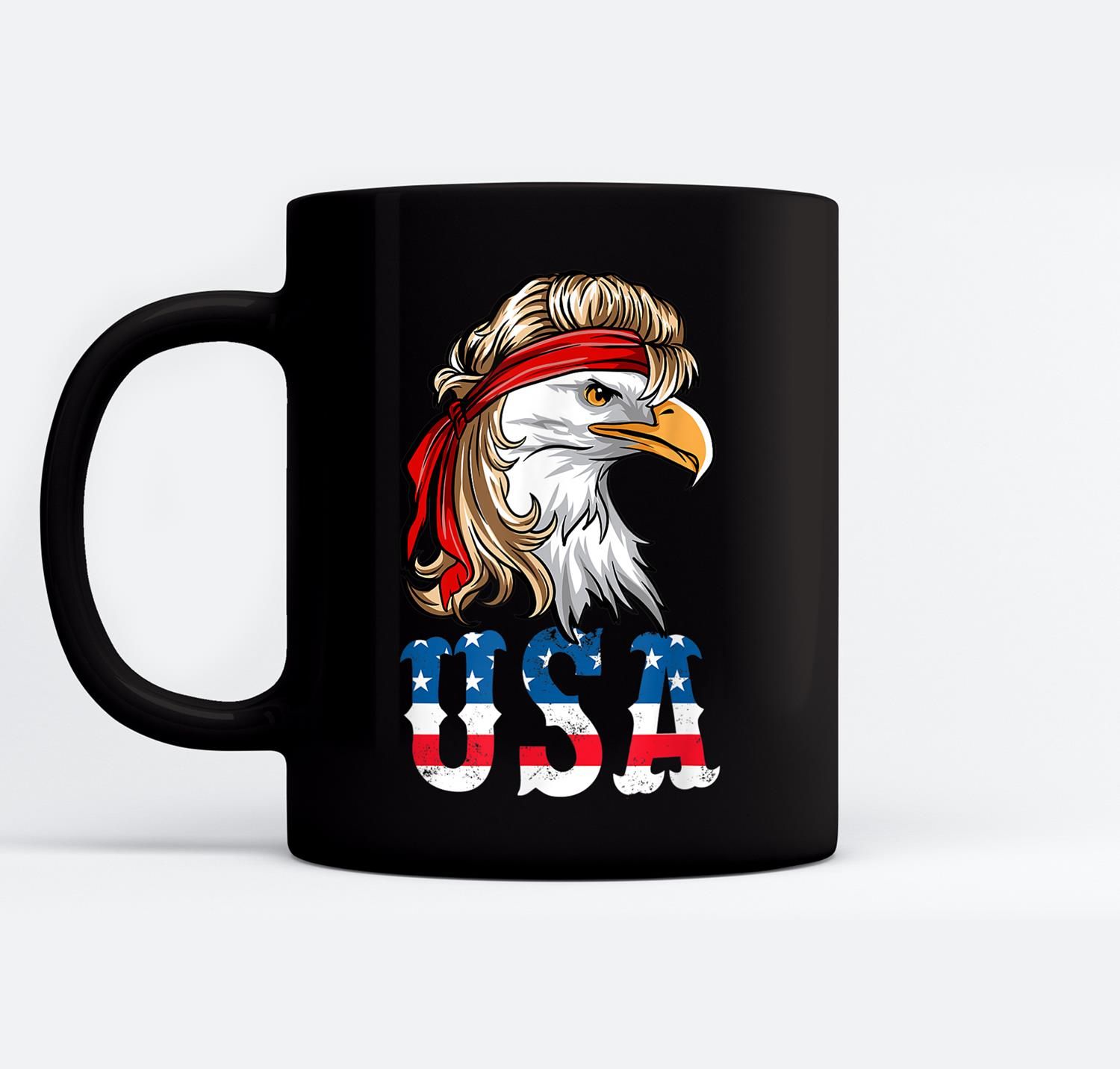 Mens Funny 4Th Of July American Flag Usa Patriotic Eagle Pride Ceramic ...