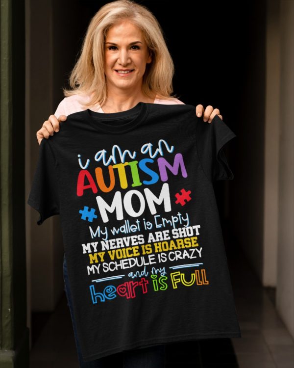 I’M An Autism Mom T-Shirt For Women Autism Awareness Shirts Gifts For Mom Ht