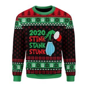 Stink Stank Stunk 2020 Ugly Christmas Sweater | Unisex | Full Size | Adult | Colorful | US3557