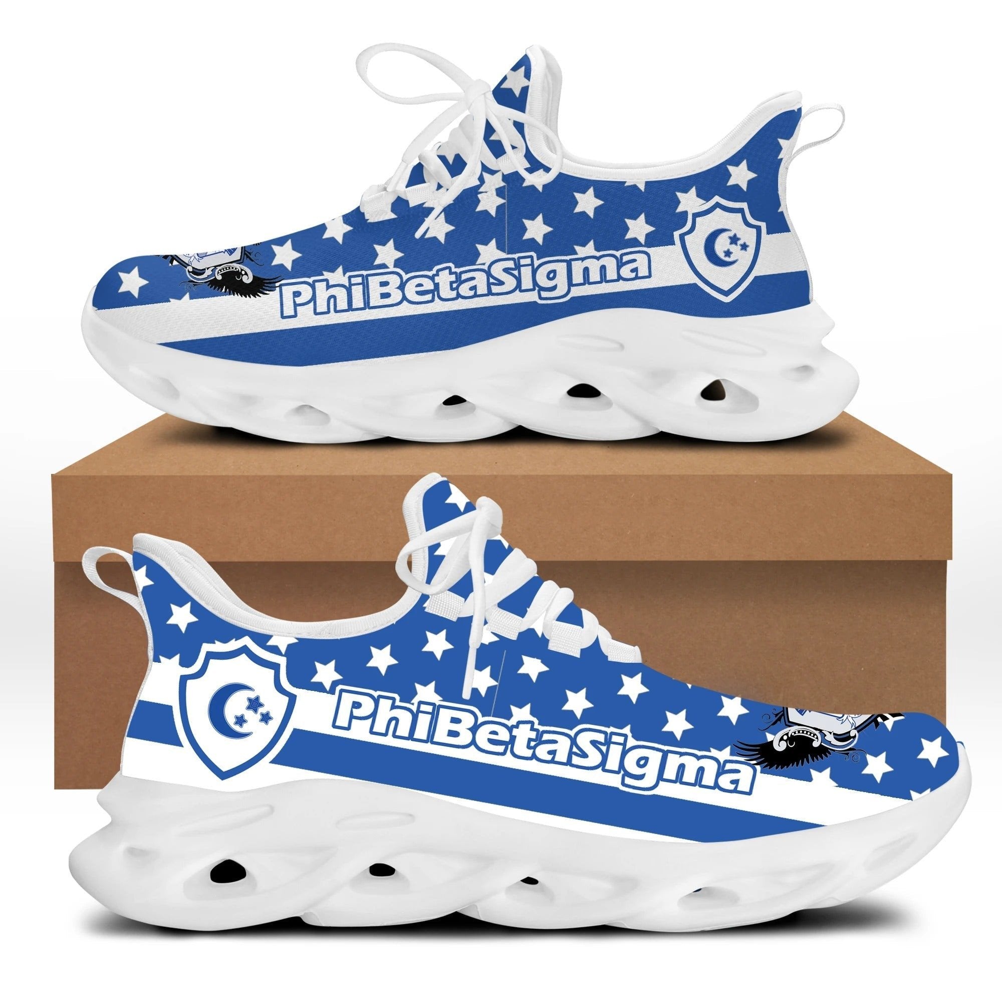 Fraternity Footwear – Phi Beta Sigma Stars Clunky Sneakers – Vergors Store