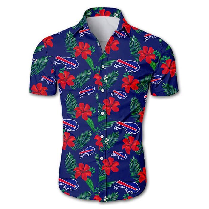 Buffalo Bills Hawaii Shirt Tropical Flower Short Sleeve Slim Fit Body Ha78914