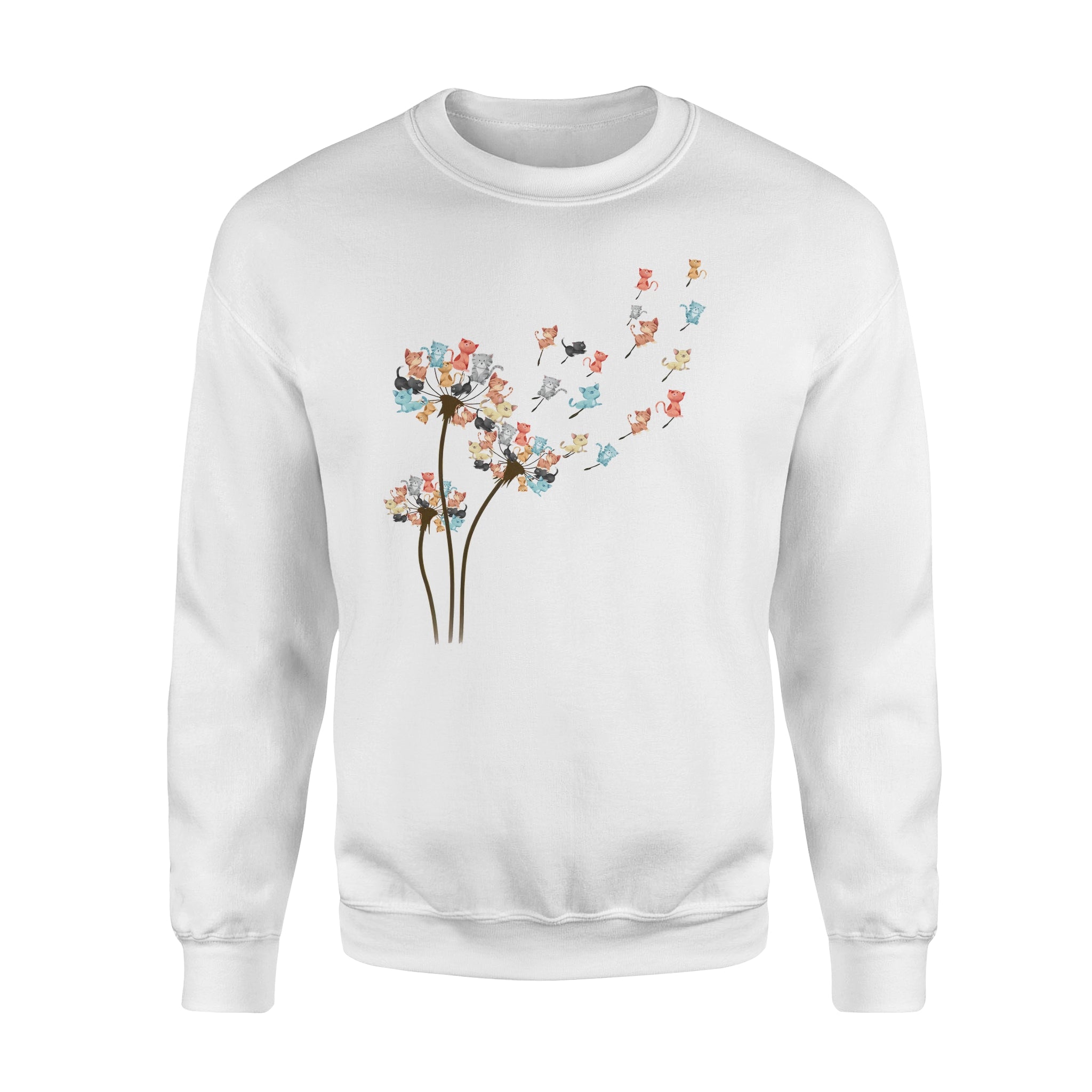 Dandelion Colorful Cat – Standard Crew Neck Sweatshirt