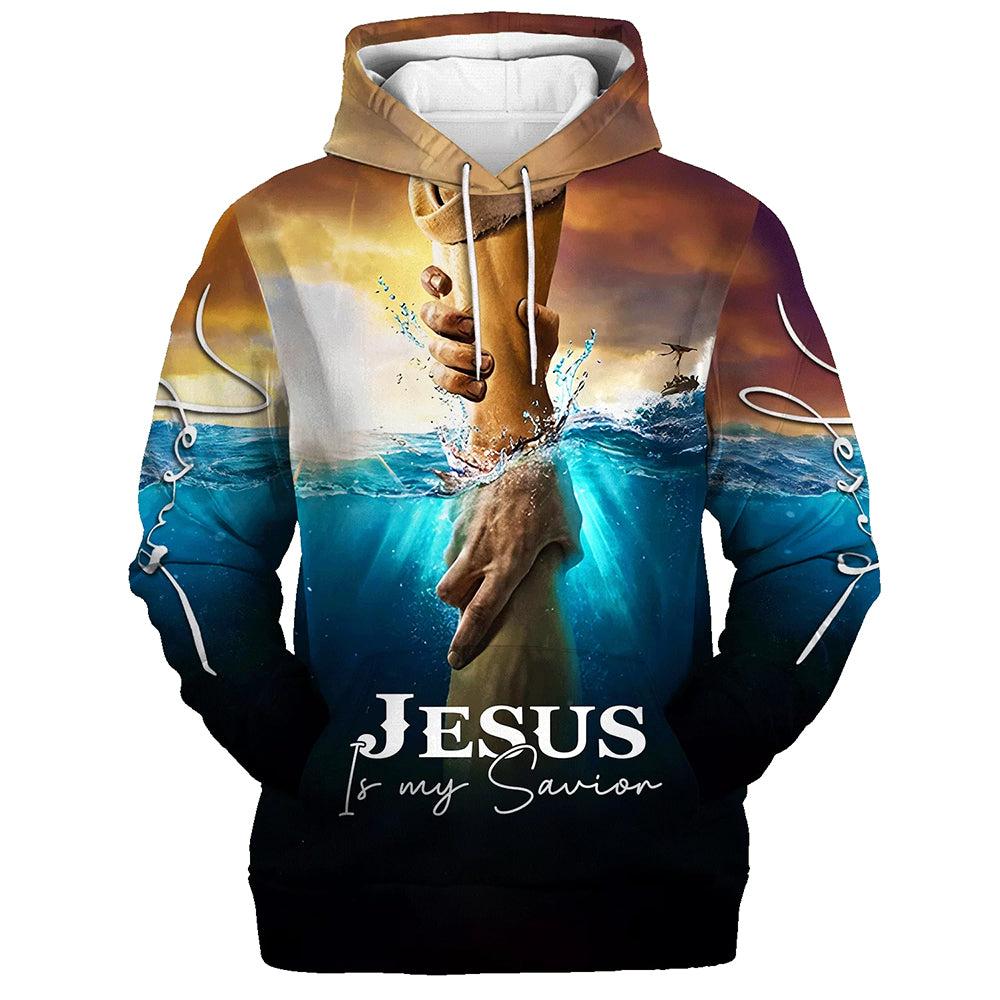 Jesus Is My Savior Hoodie Take My Hand God 3D Hoodies Jesus Hoodie Men & Women Christian Hoodie 3D Printed Hoodie