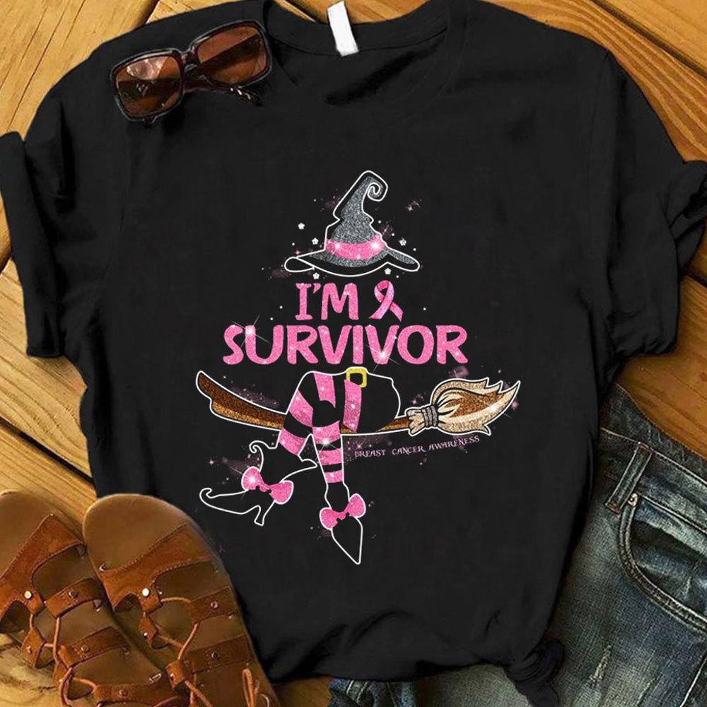 Halloween Breast Cancer Shirts I’M Survivor, Breast Cancer Survivor Shirts