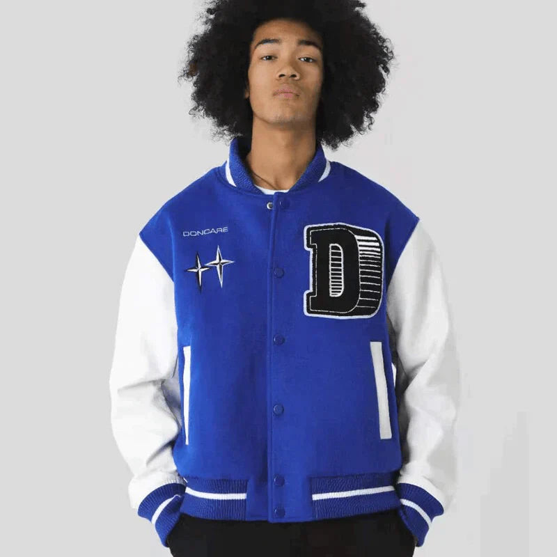 Talishko™ – Doncare Blue Baseball Jacket