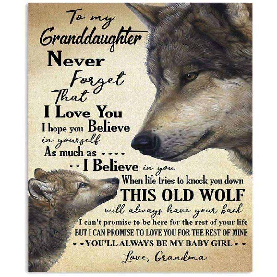 WOLF TO MY SON NEVER FORGET THAT I LOVE YOU I HOPE YOU BELIEVE IN YOURSELF AS MUCH AS I BELIEVE IN YOU LOVE YOUR MOM Vertical Poster