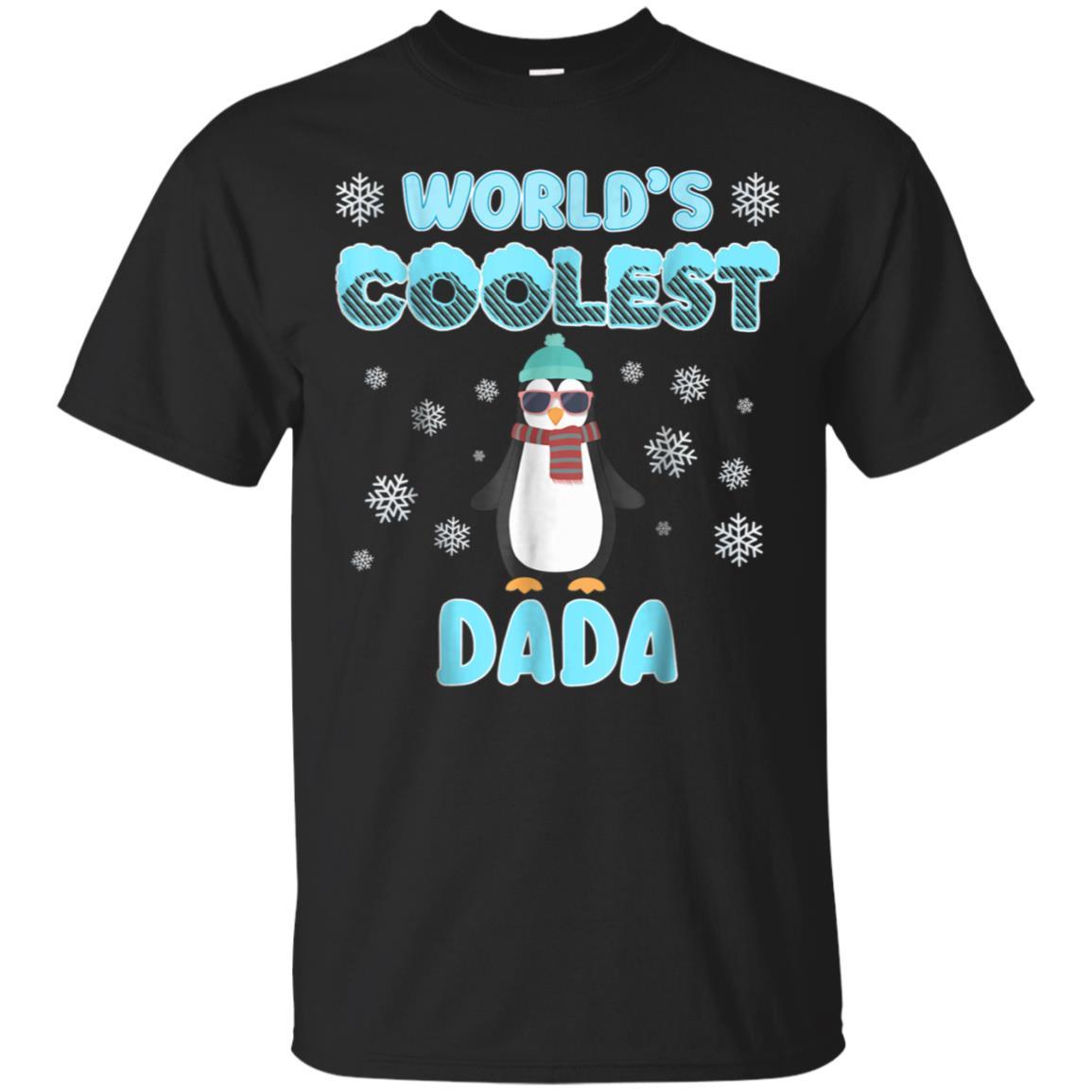 World’s Coolest Dada Penguin Family Best gift T-shirt