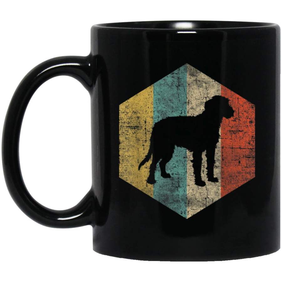 Irish Wolfhound Mug  Retro Vintage Irish Wolfhound Dog Mug