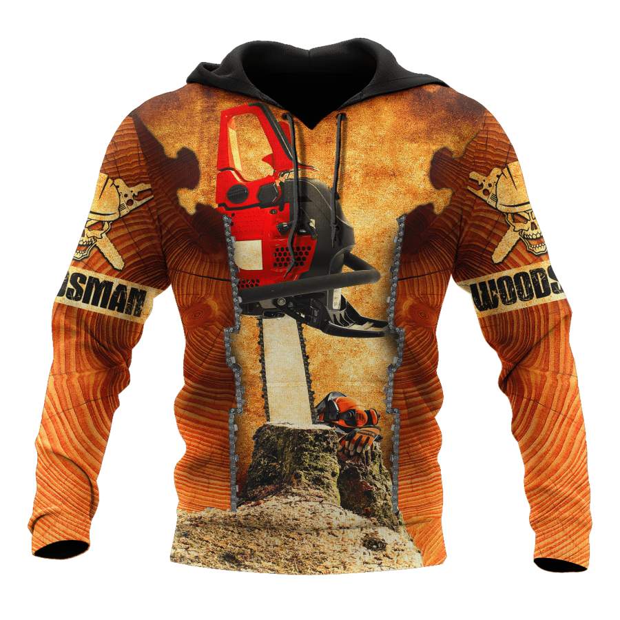 All Over Printed Woodsman Hoodie MEI09152001-MEI