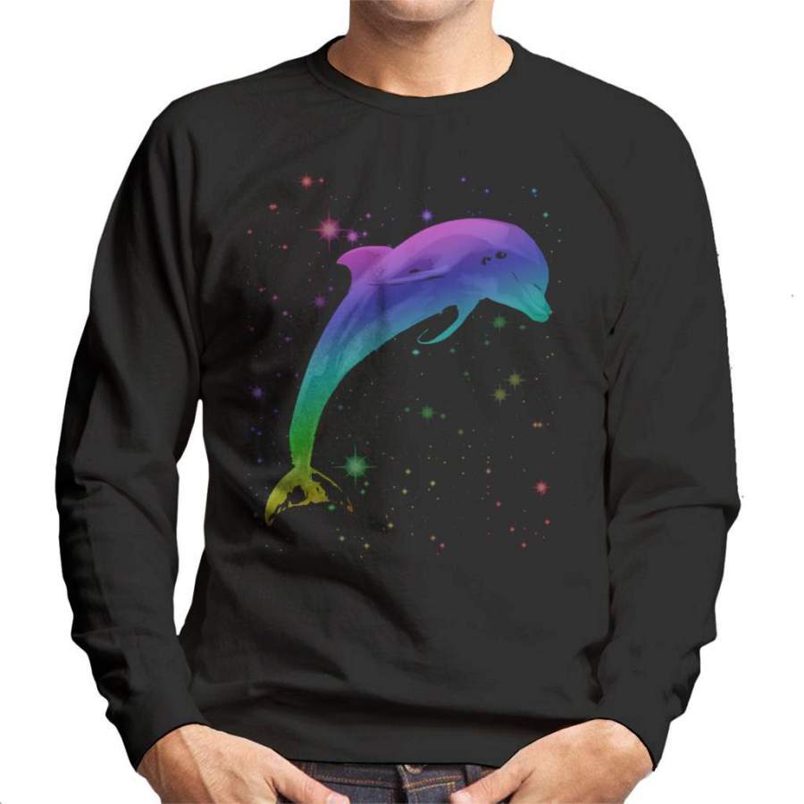 Space Dolphin Men’s Sweatshirt