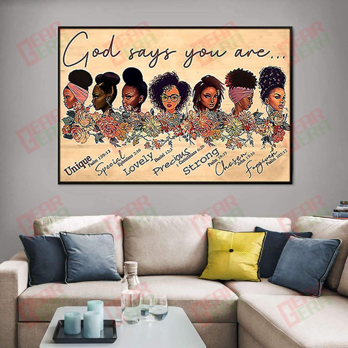 Black American Canvas Unique Melanin Canvas Art Print African Girl Black King Wall Alluring Wall Art Designs