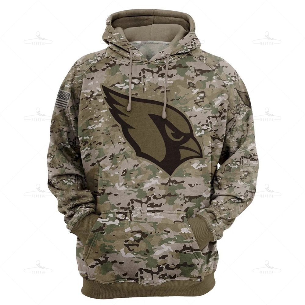 Arizona Cardinals Hoodie Army Graphic Sweatshirt Pullover Gift S