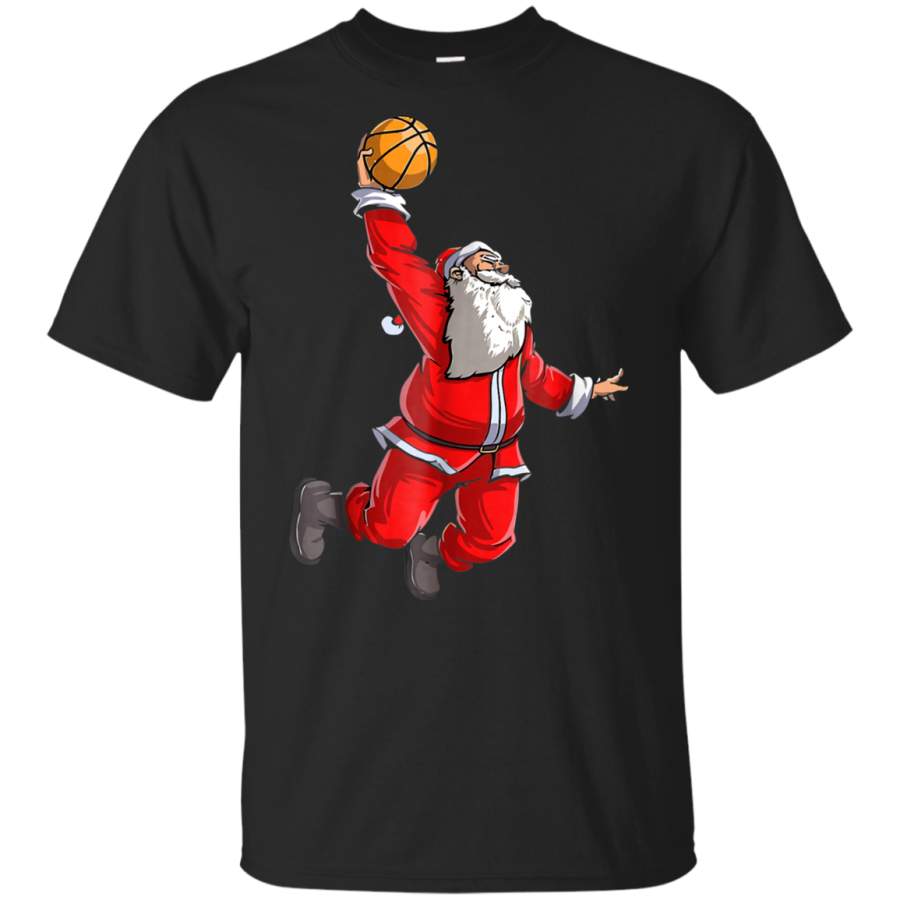 AGR Santa Slam Dunk Santa Basketball Christmas Shirt G200B Gildan Youth Ultra Cotton T-Shirt Chicclosets Fashion