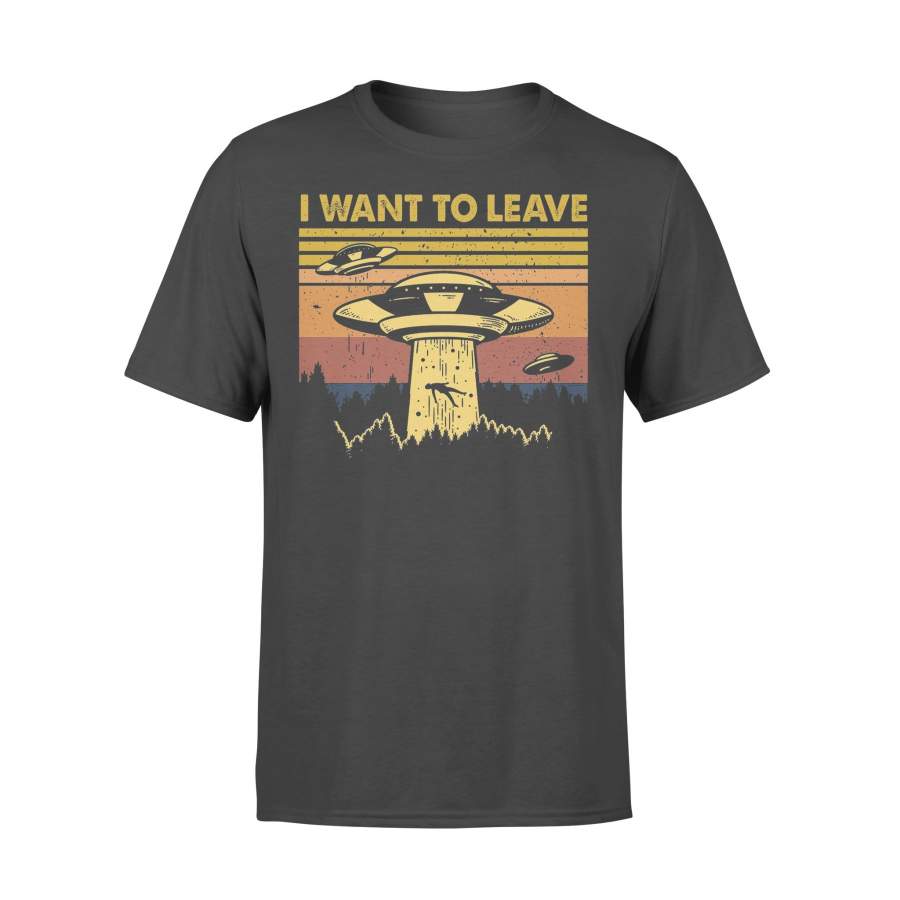 I Want To Leave UFO Believer Vintage T-shirt