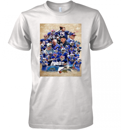 The Buffalo Bills Team Football Full Players 2021 Signatures Premium Men’S T-Shirt