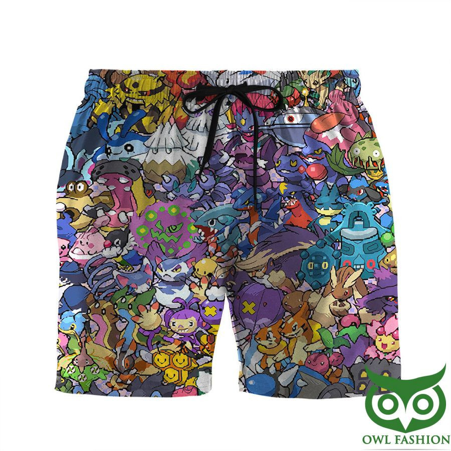 The Pokemon That You Would Know Hawaii Short Summer Shorts Men Ha108104