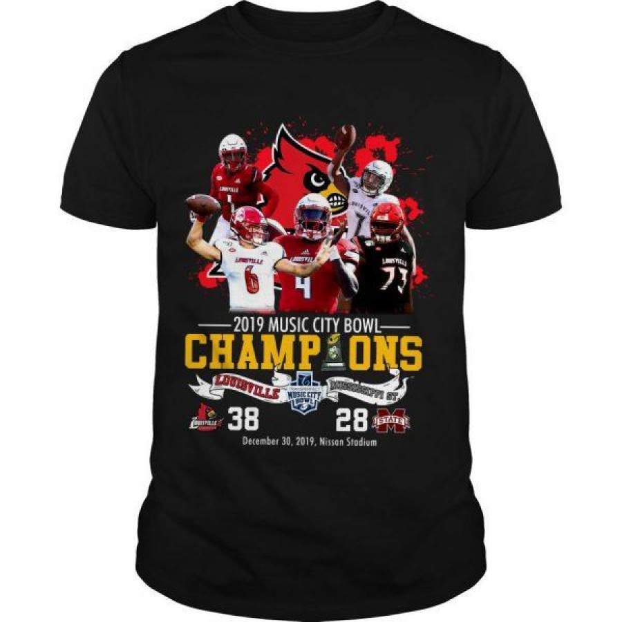 2019 Music City Bowl Champions Louisville vs Mississippi State Shirt 600×600 Trending T Shirt