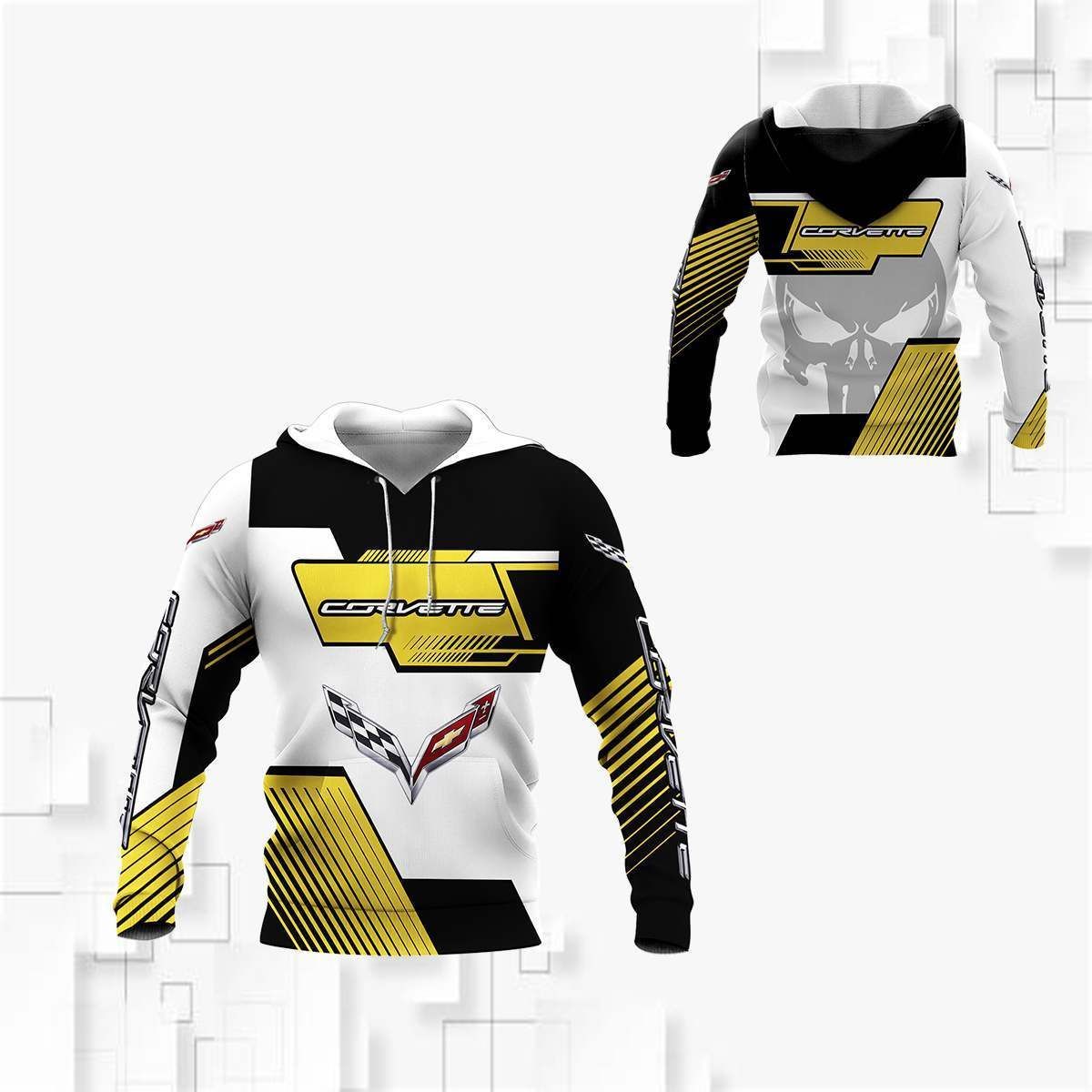 3D All Over Printed Chevrolet Corvette LPH-VA Shirts Ver 1 (Yellow)
