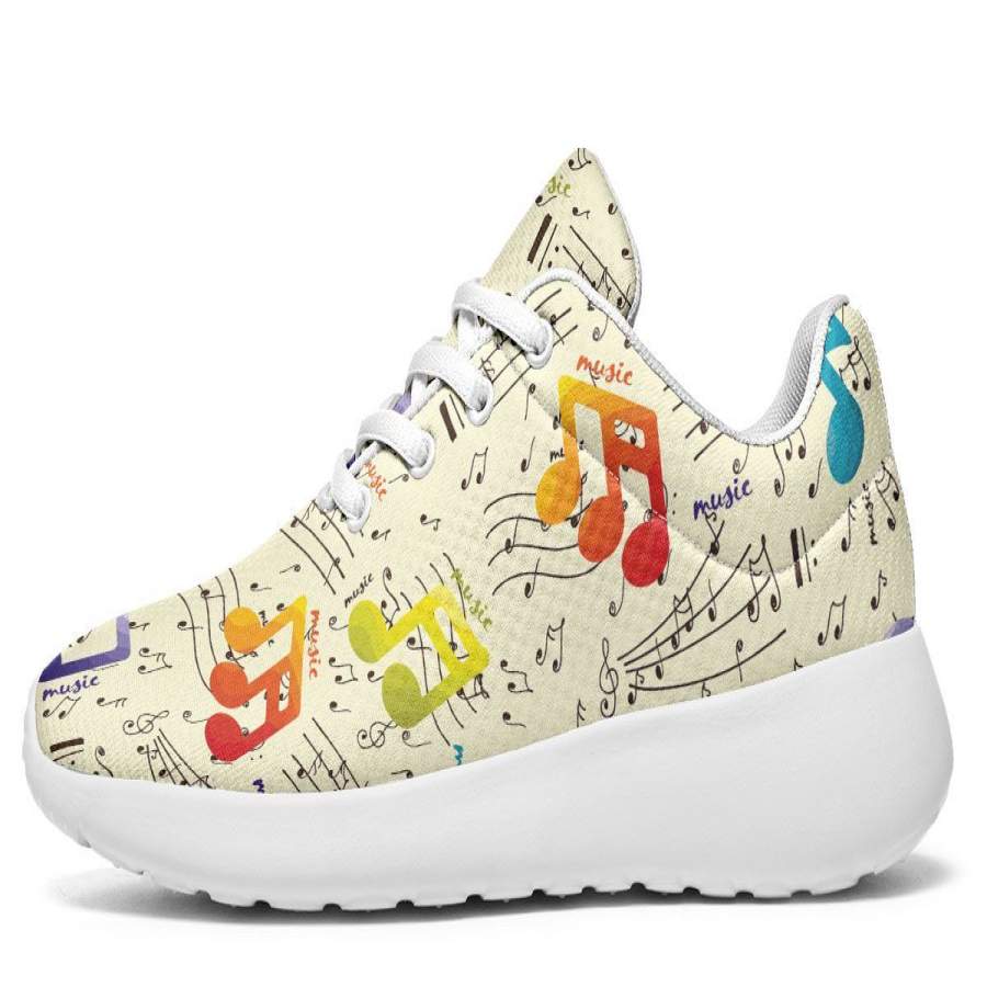 Colorful Music Notes Sneakers - ReadingLLC