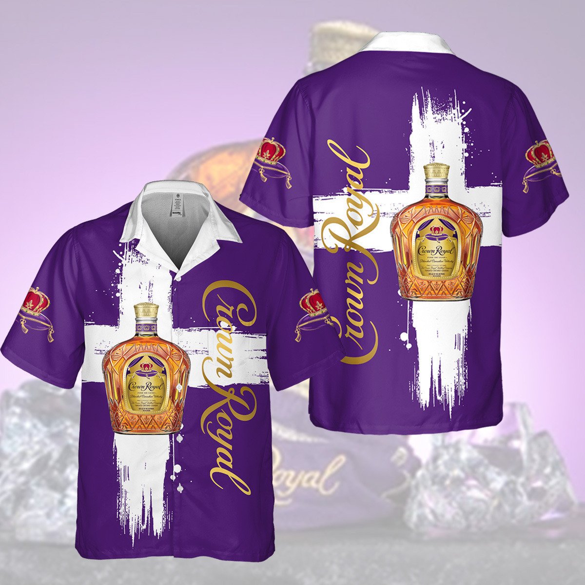 Crown Royal White Cross Hawaii Shirt Ha83182