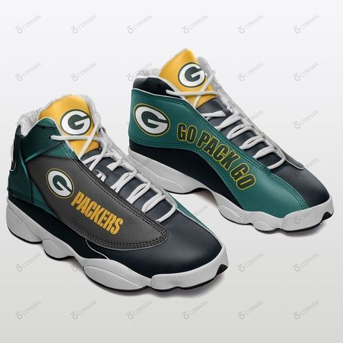 Green Bay Packers Air Jordan 13 195 Shoes Sport Sneakers Jd13 Sneakers Personalized Shoes Design