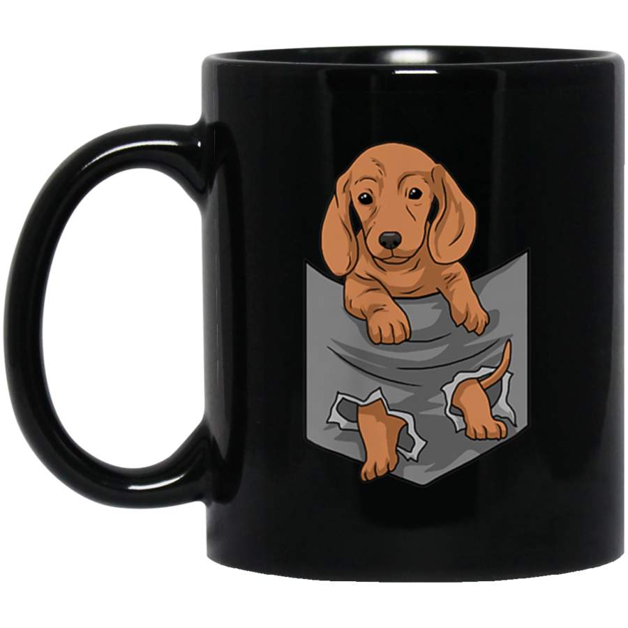 Dachshund in My Pocket Weiner Dog Puppy Men Women Gift Mug