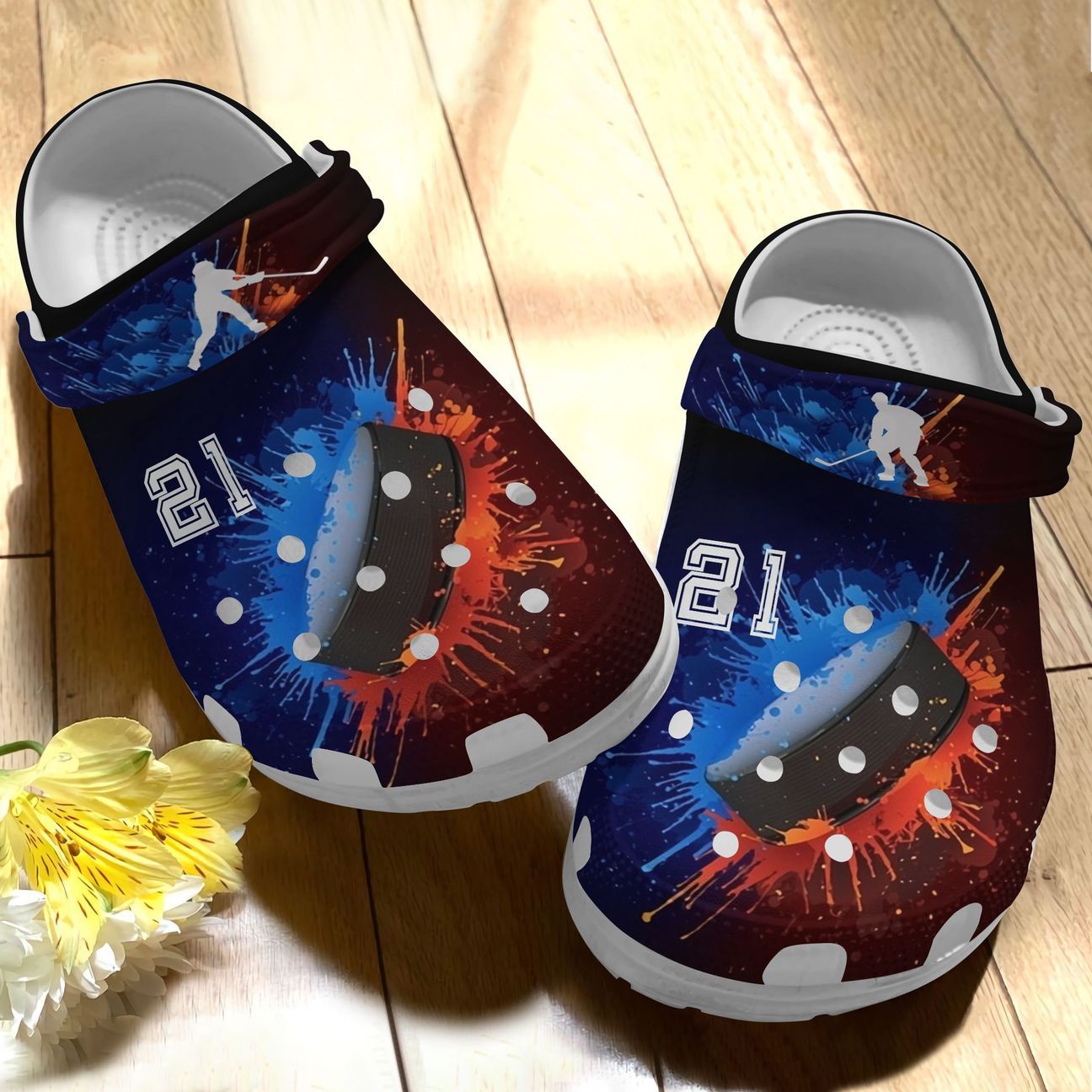 Hockey Personalize Clog, Custom Name, Text, Fashion Style For Women, Men, Kid, Print 3D Hockey