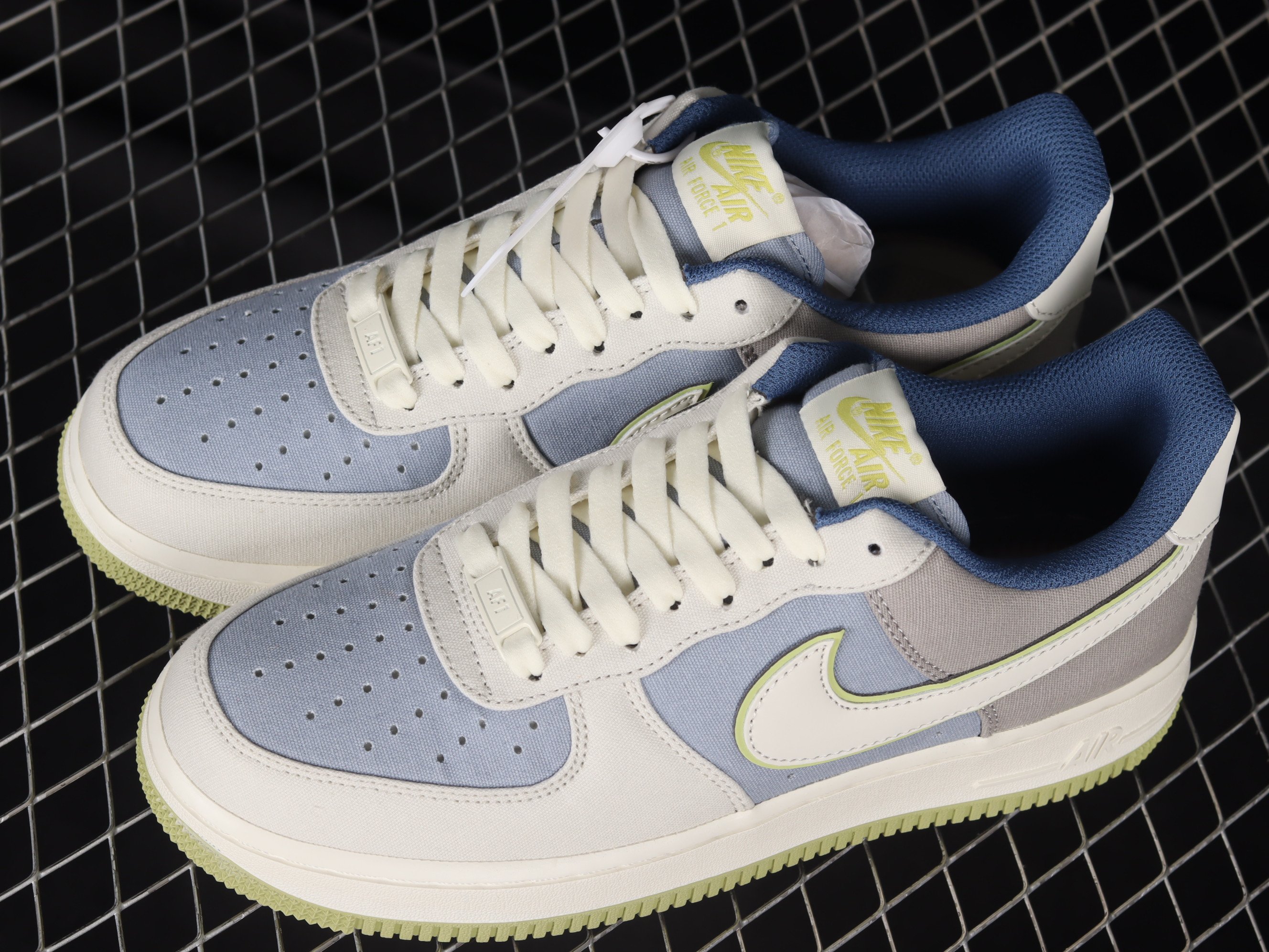 Nike Air Force 1’07 Low Shoes Sneakers – Green Gray Blue SNK432962113