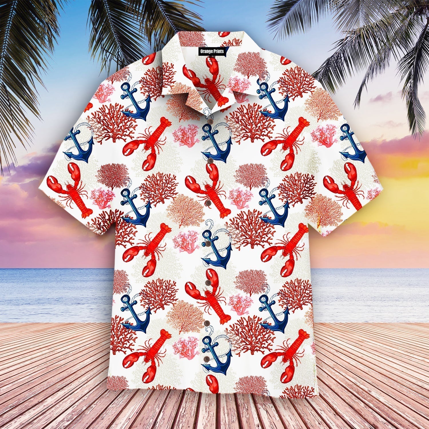 Lobster Tropical Aloha Hawaii Shirts For Men Women Ha31070