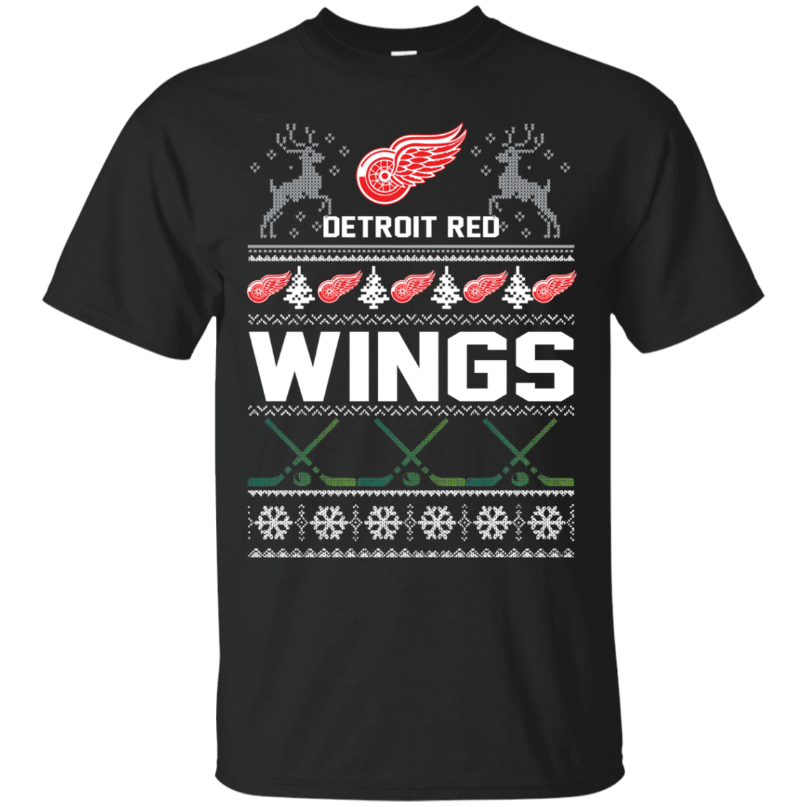 Discover Cool Detroit Red Wings Ugly Christmas T Shirt