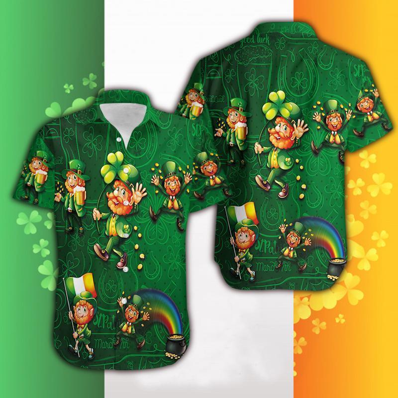 Irish Saint Patrick Day Hawaii Shirt Unisex Full Size Adult Colorful Ha101184