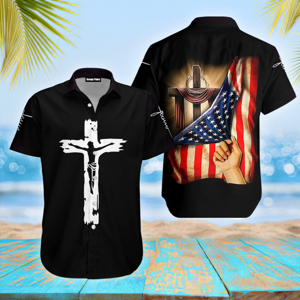 Jesus One Nation Under God Hawaii Shirt For Men Women Adult Ha71490