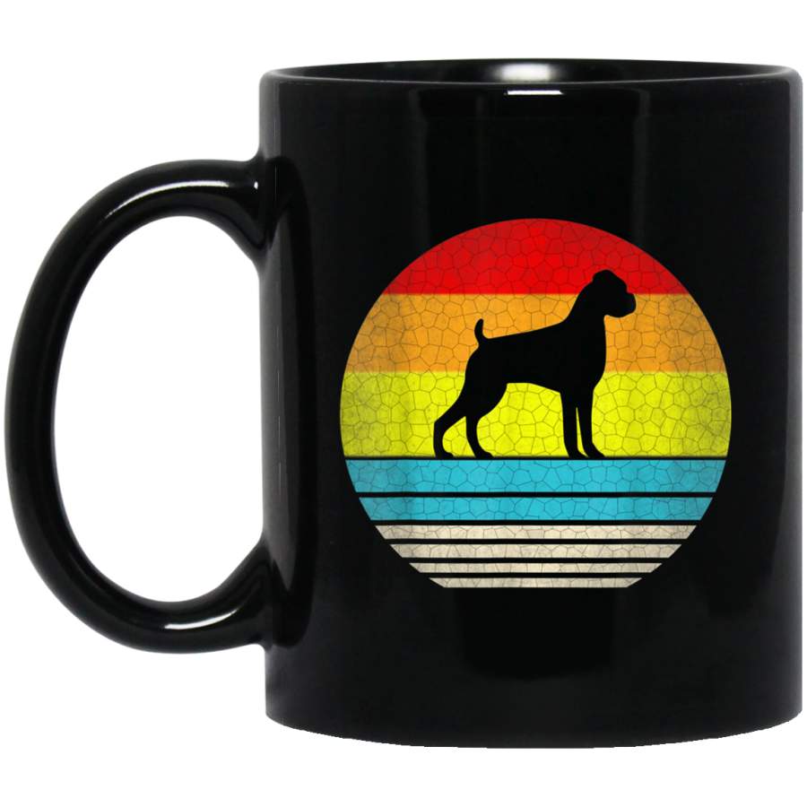 Boxer Dog  Vintage Retro Gift For Boxer Lovers Mug