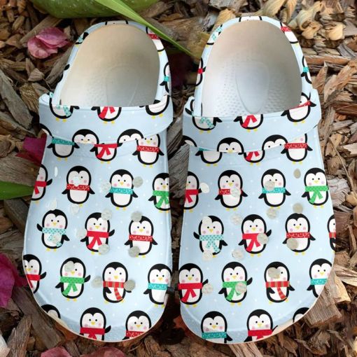 Penguin Cute Penguins Sku 1783 Custom Sneakers Personalized Name Crocs Clogs Shoes