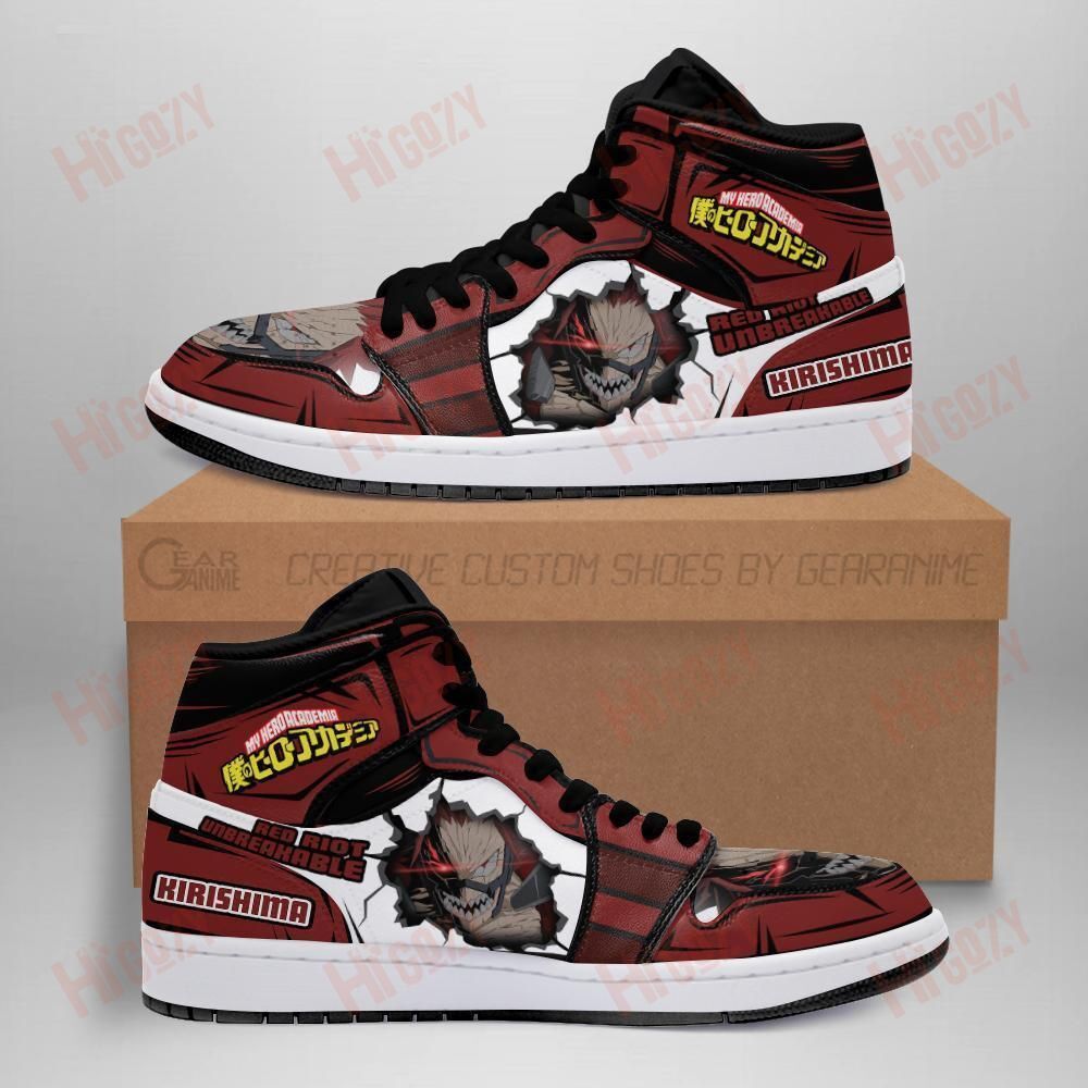 Bnha Eijiro Kirishima Sneakers Custom Anime My Hero Academia Shoes