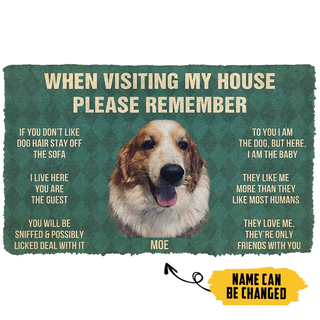 Gearhumans  Gearhuman 3D Please Remember Moe House Rules Custom Doormat