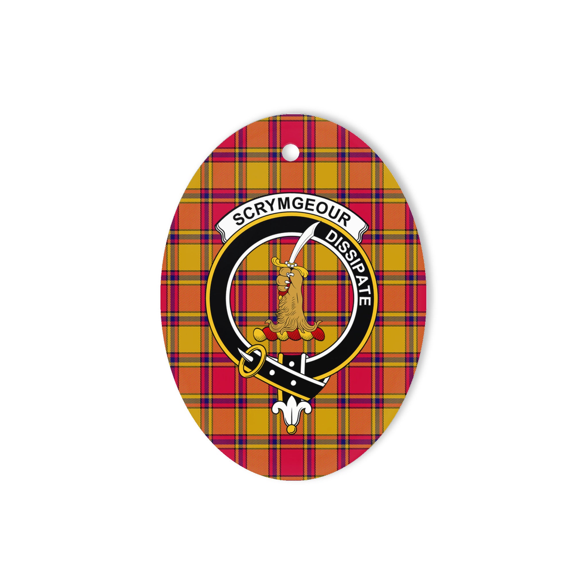 Scrymgeour Scottish Clan Plaid Ornament Gift. Christmas Tree Ornament Scrymgeour Clan Tartan Ornament Great Christmas Ornaments Gift Oval Ornament