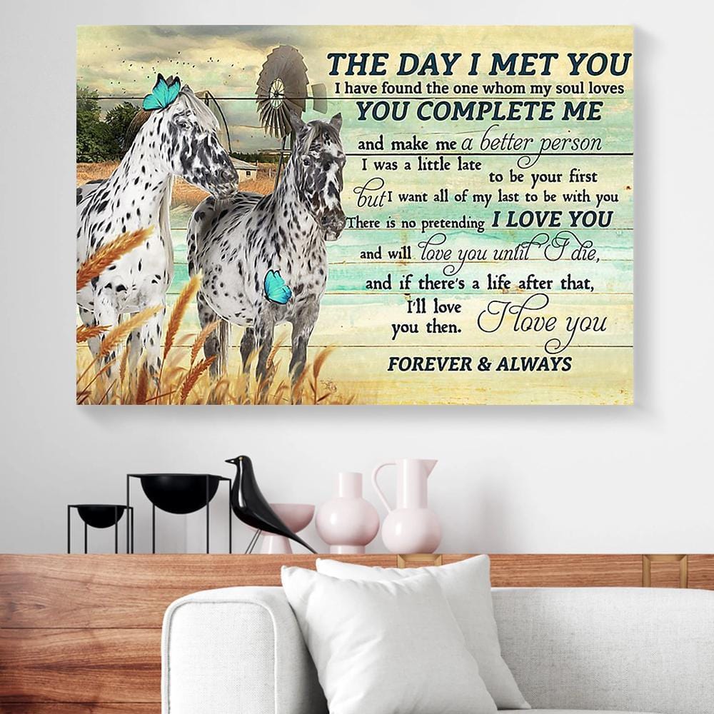 Canvas Wall Art The Day I Met You I Have Found My Soul Loves Appaloosa Horizontal Canvas Wall Art Delightful Home Decor Canvas