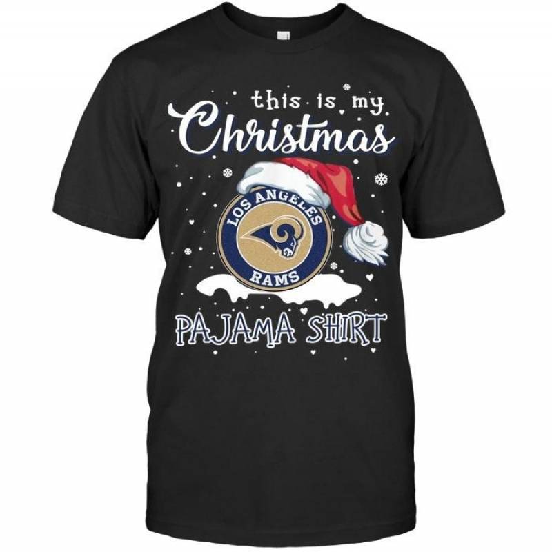 This Is My Christmas Los Angeles Rams Pajama Shirt T Shirt