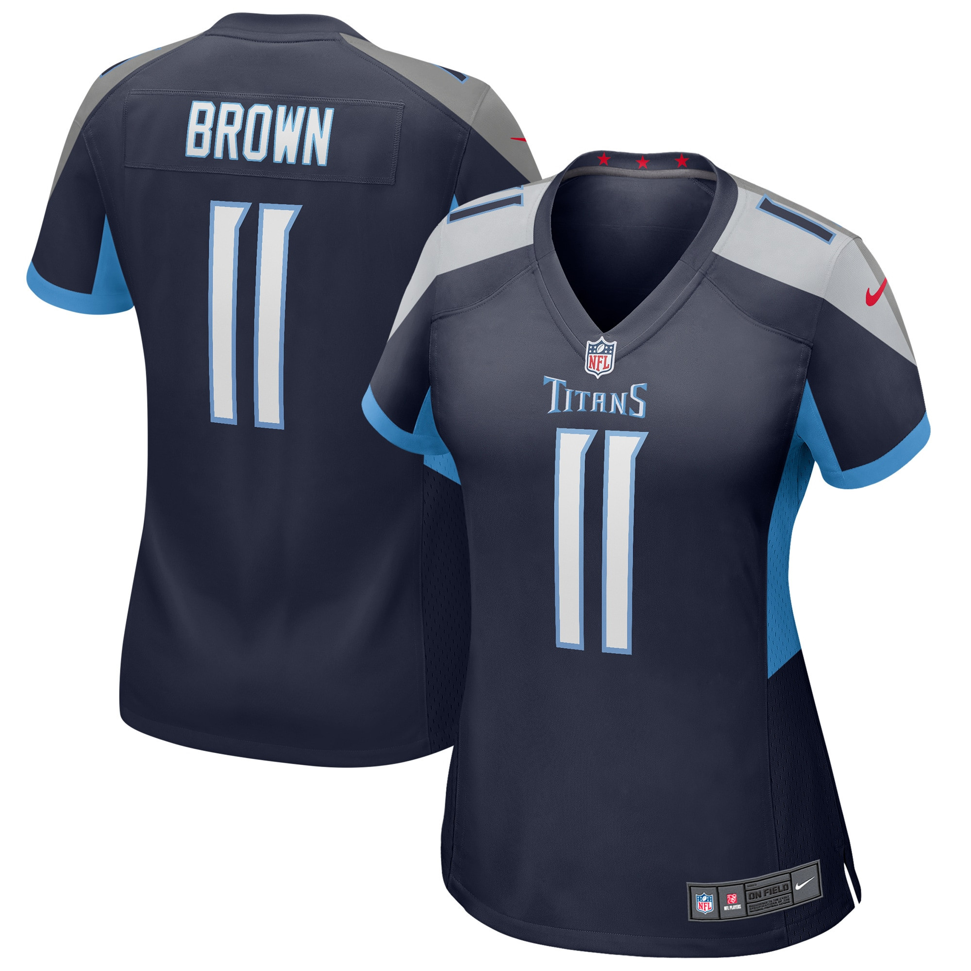 Aj Brown Tennessee Titans Womens Game Jersey – Navy NFL