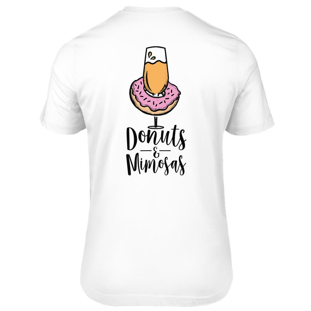 Donuts & Mimosas Brunch Tee Shirt For Men Women Mothers Cute T Shirts Print On Back