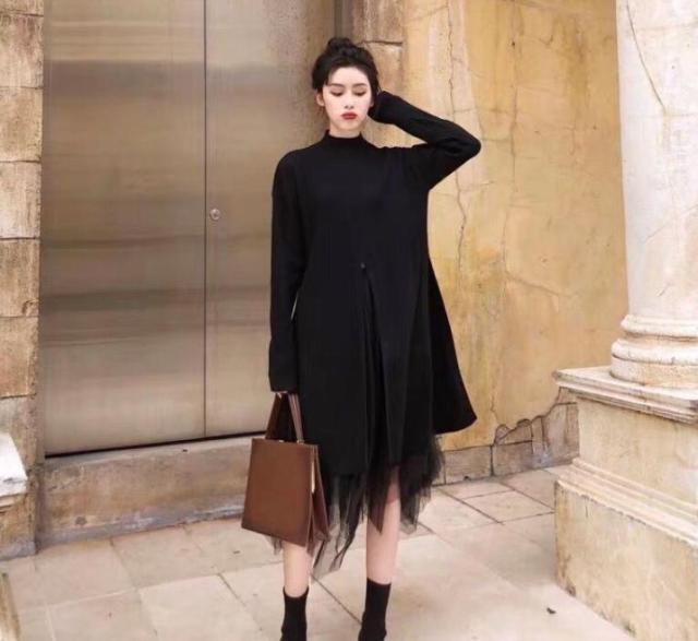 Winter Loose Maxi Oversize Long Sleeve Sweater Knitted Dress