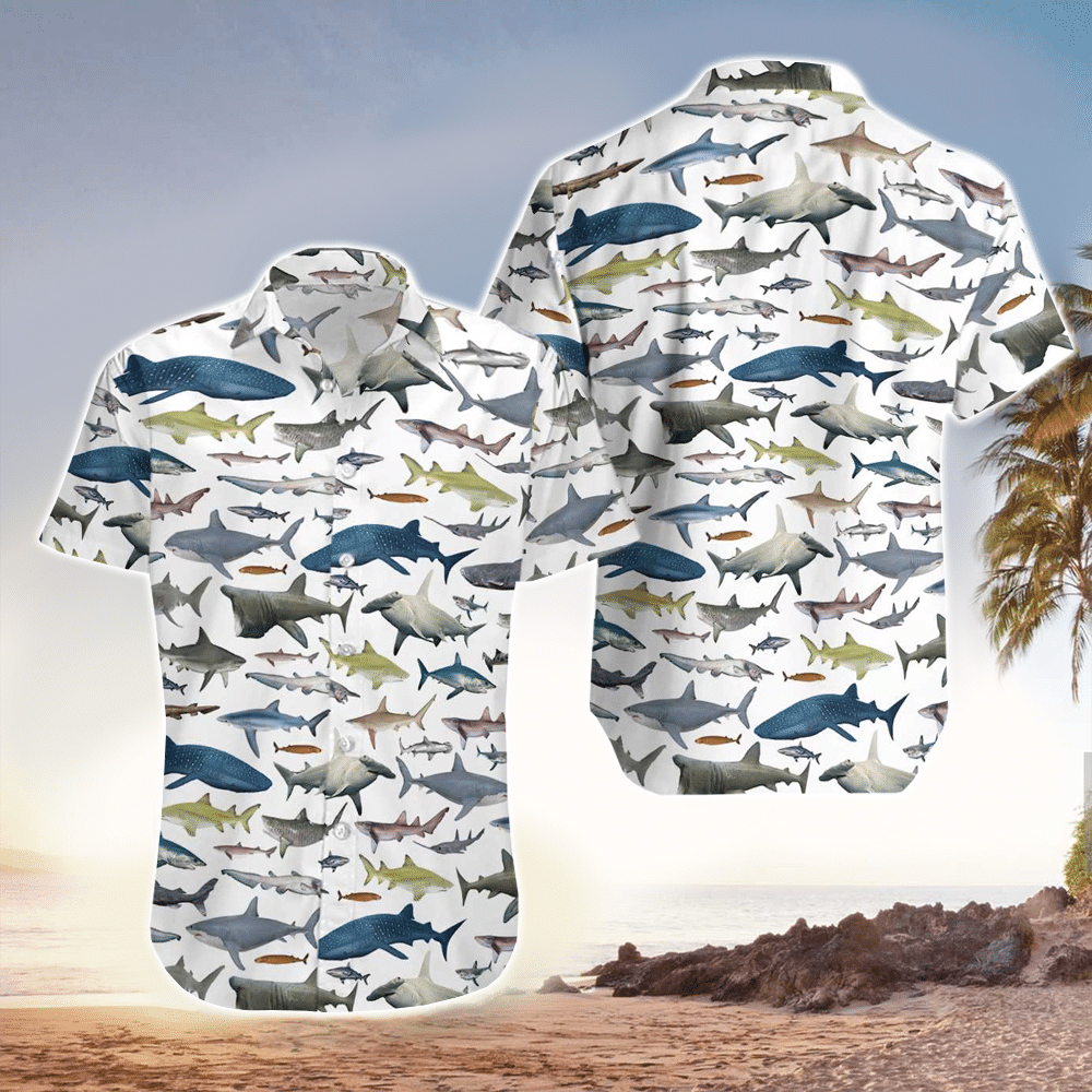 Funny Shark Hawaii Perfect Aloha Shirt For Lover Ha24806