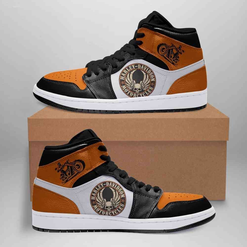 Harley Davidson Custom Air Jordan 2021 Shoes Sport Sneakers