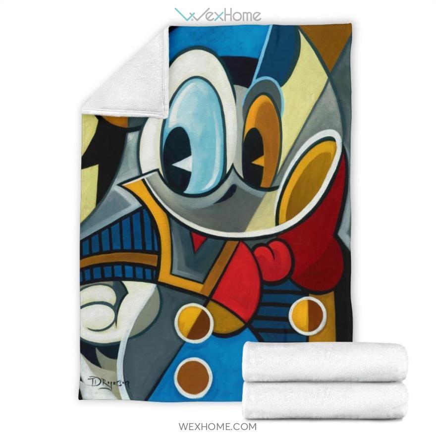 Graphic Donald Duck Cartoon Premium Blanket Collection W1111