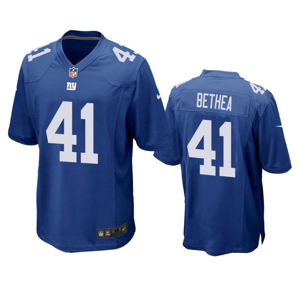 New York Giants Antoine Bethea Game Royal Mens Jersey