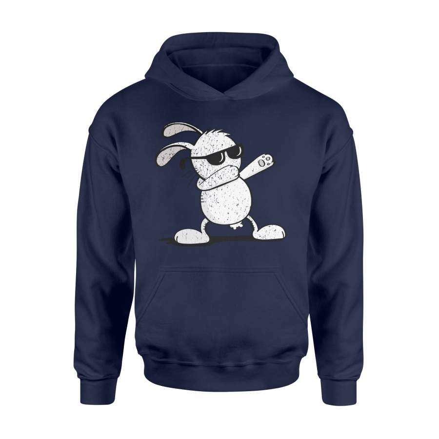 Dabbing Easter Bunny Boys Vintage   Dab Dance  Hoodie