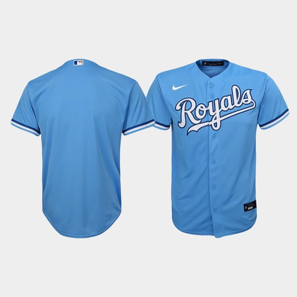 Youth Kansas City Royals Light Blue Alternate Jersey