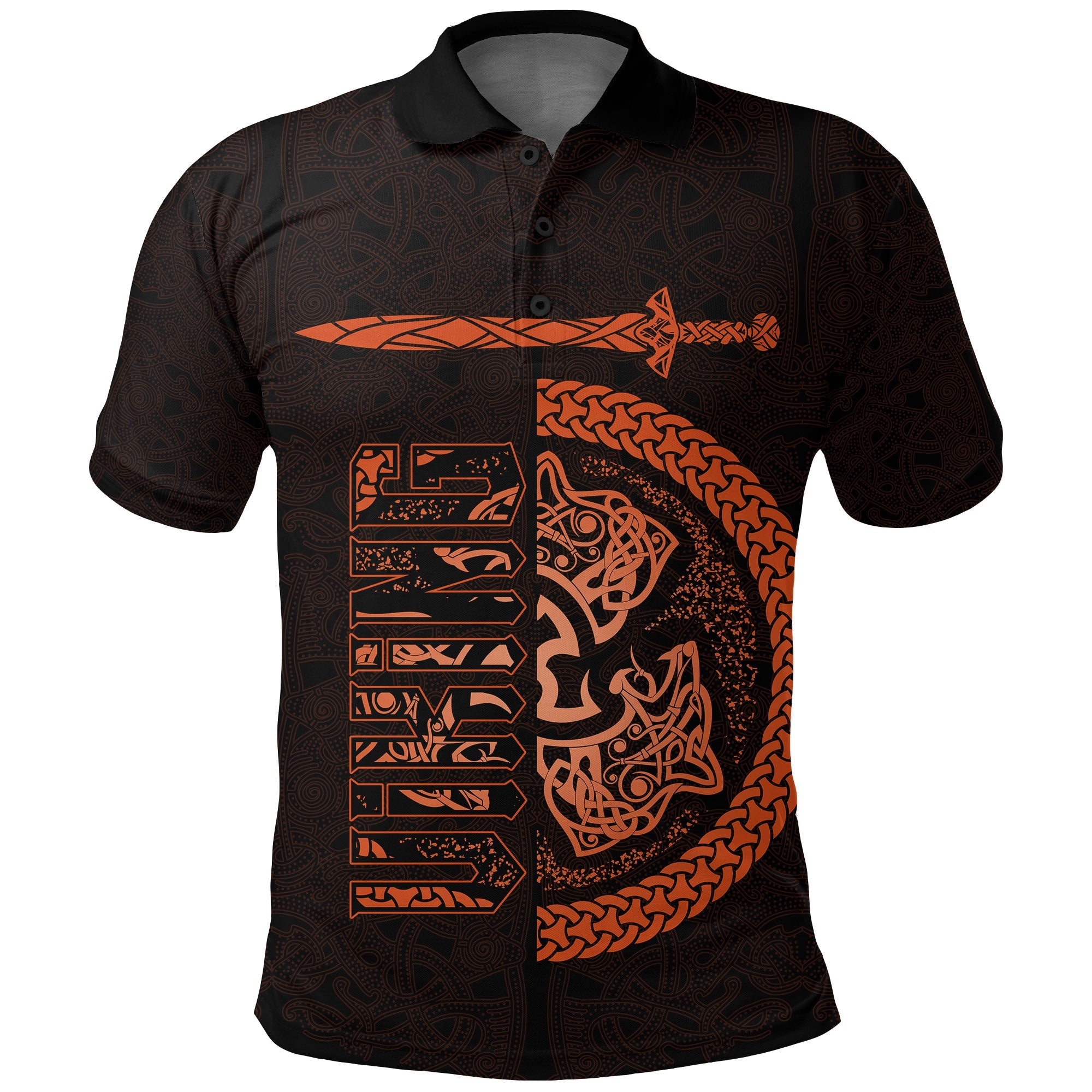 Polo Shirt – Fierce Wolf Totemic Animal A15